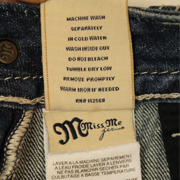 Miss Me Womens Mid Rise Easy Bermuda Embellished Shorts Size 28 JP5091BM - Picture 9 of 9